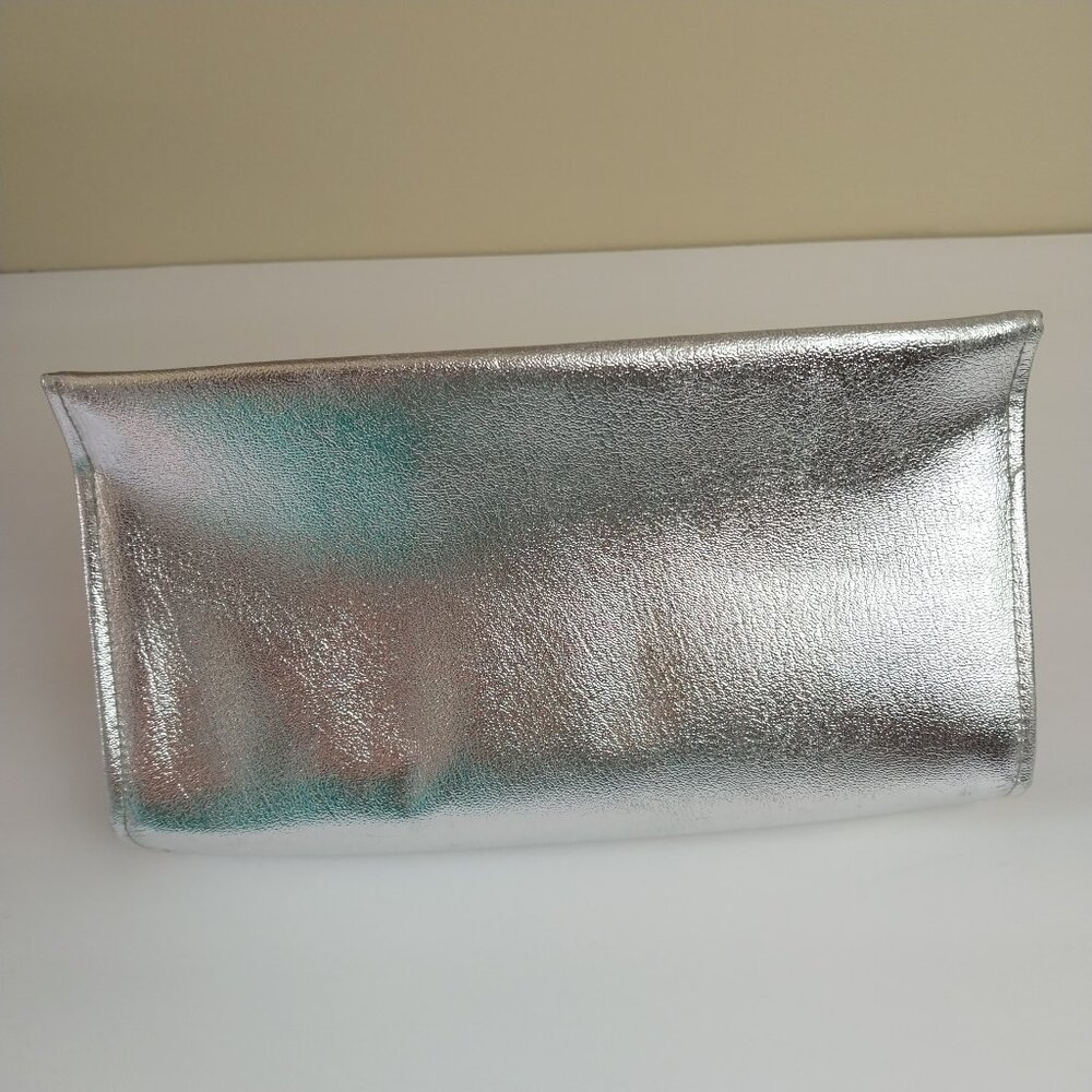 Silver Clutch Handbag